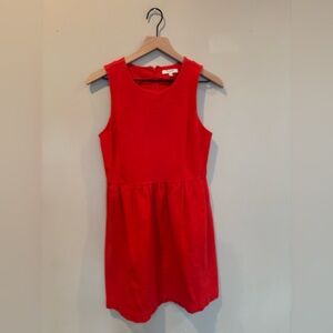 Madewell Red Casual Women’s Dress work office holiday party Christmas